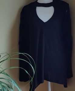 (a.n.a) Extra Large Petite Tunic Top in Black